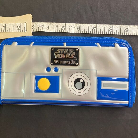 Loungefly R2D2 Blue & White Clutch/Bifold Wallet - Picture 3 of 7
